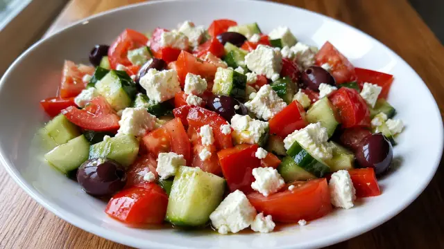 Balkánsky šalát so syrom feta