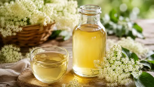 Domáci bazový sirup