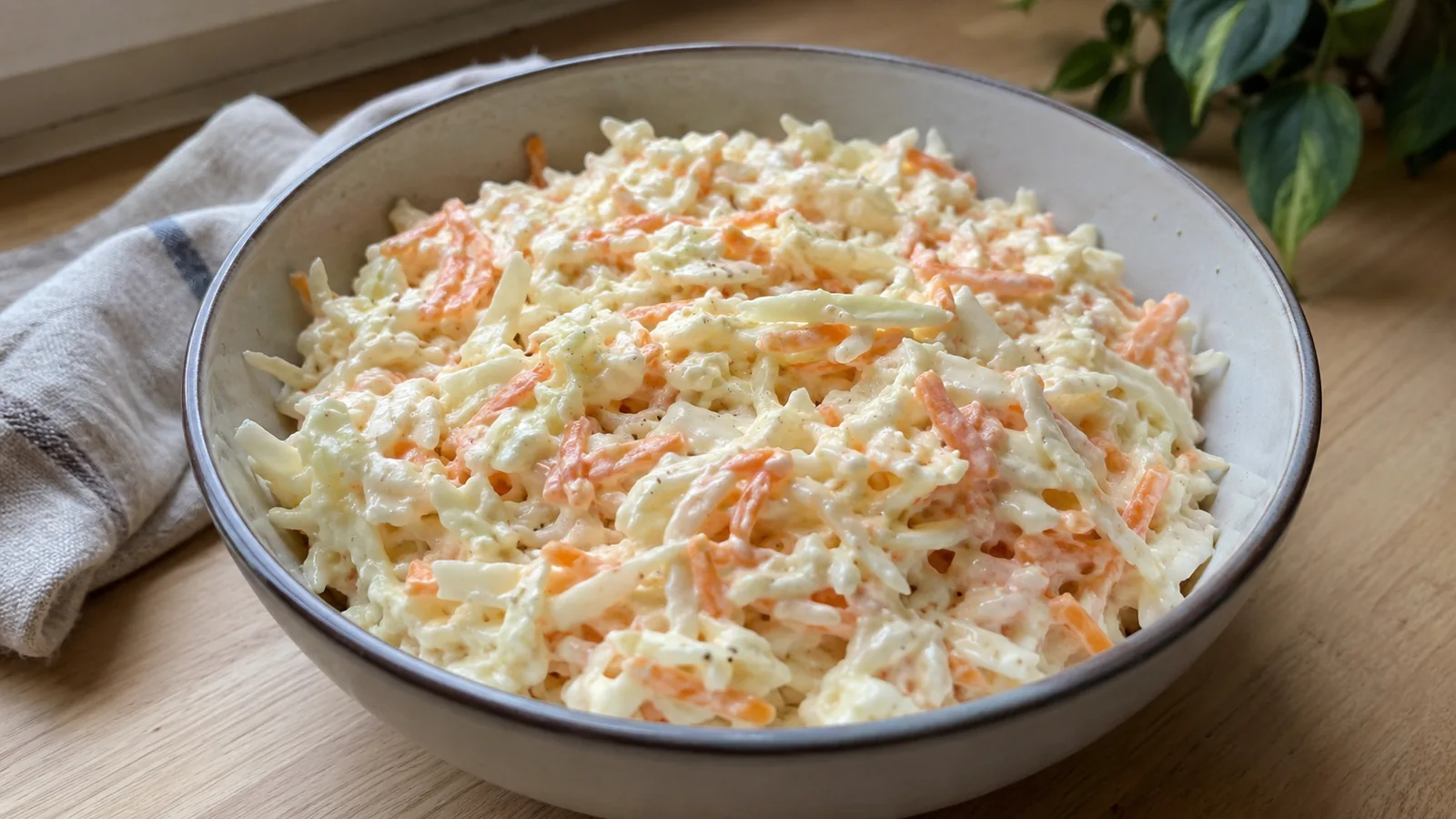Domáci kapustový šalát Coleslaw