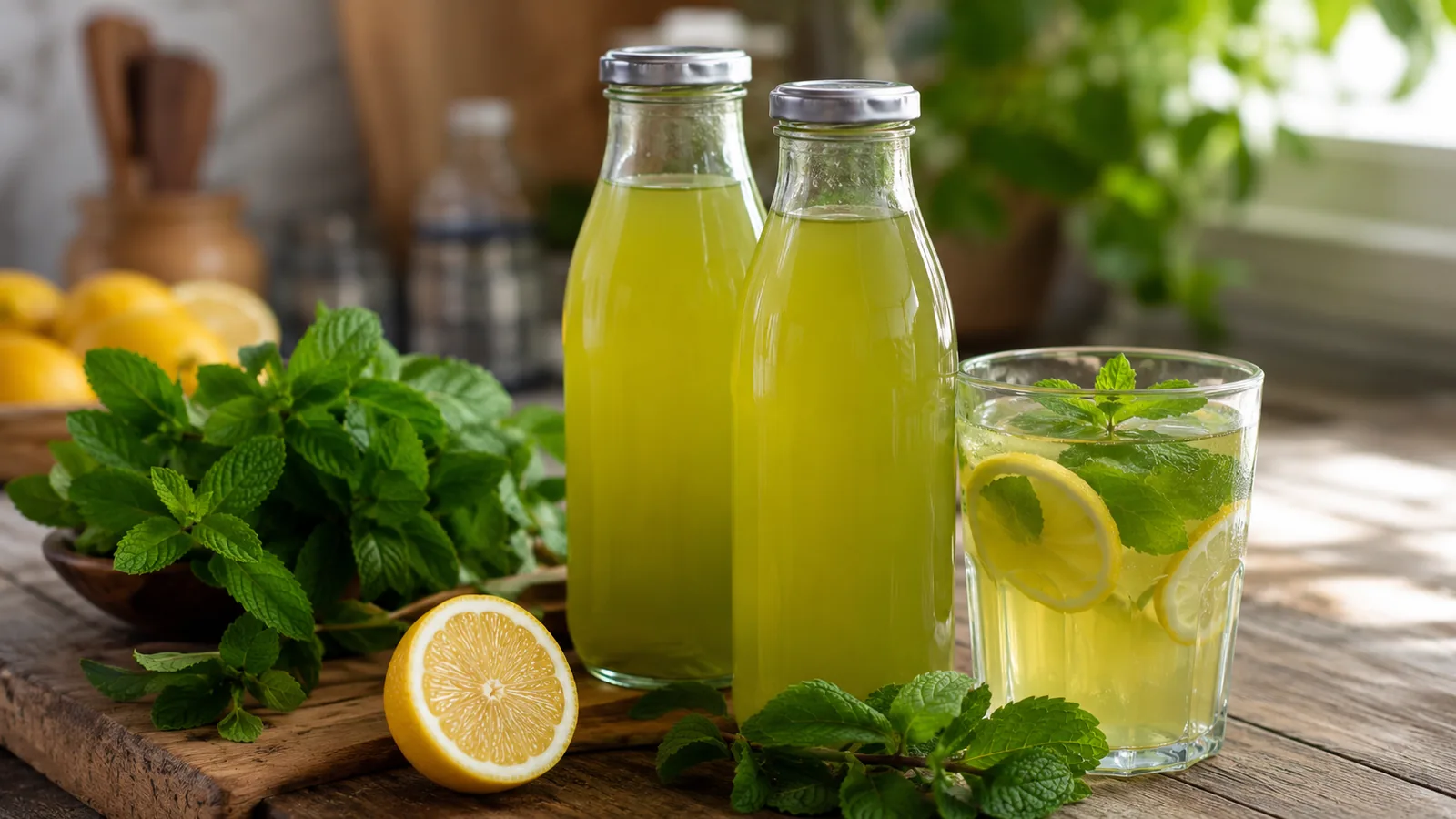 Domáci mätový sirup za studena