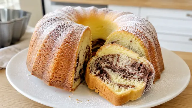 Vláčna hrnčeková tvarohová bábovka