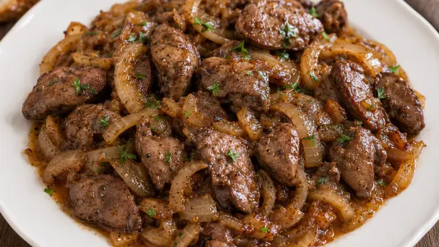 Kuracie pečienky na cibuľke
