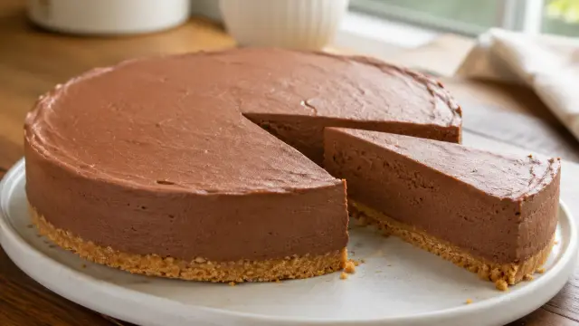 Nepečený čokoládový cheesecake