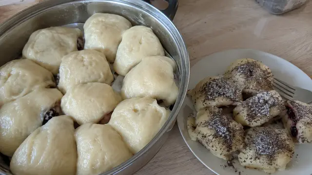 Parené buchty s lekvárom