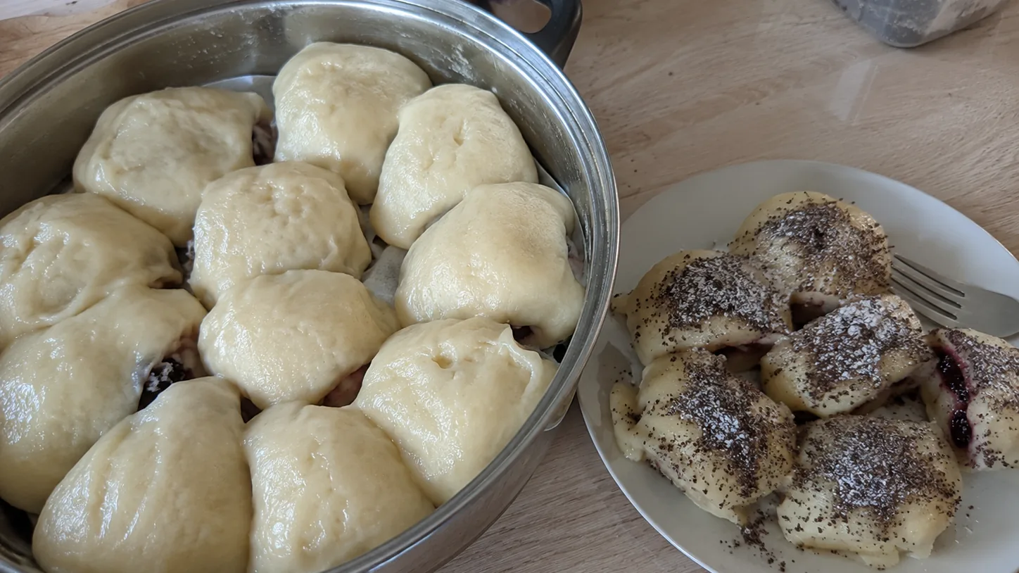 Parené buchty s lekvárom