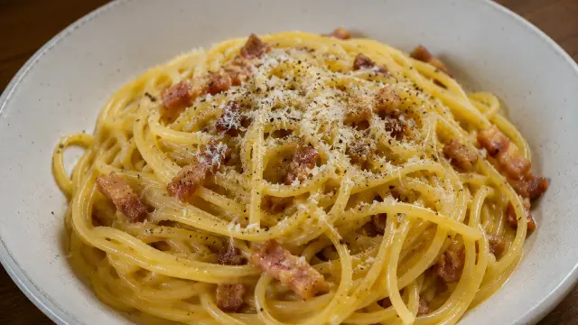 Pravé špagety Carbonara (bez smotany)